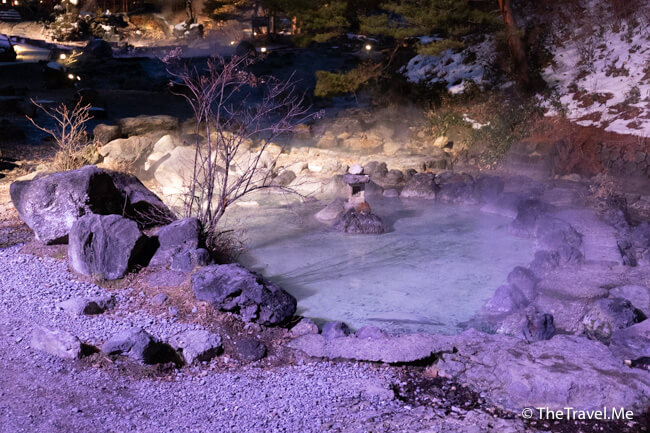 草津溫泉:西之河原公園之夜色